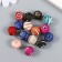 Beads for creativity plastic "Striped balls" set 15 pcs mix 1x1x1 cm