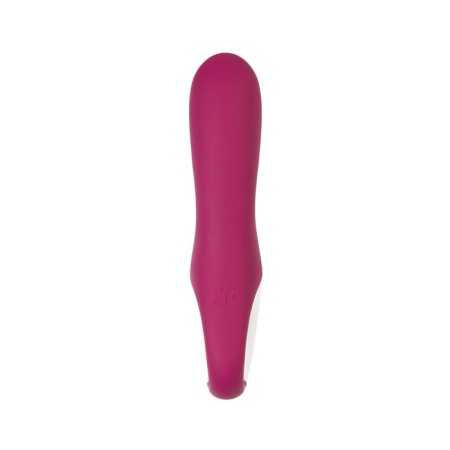 Satiffyer Hot Bunny vibrator with clitoral stimulant, red color-11