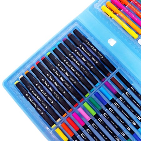 Set for drawing animals blue-5