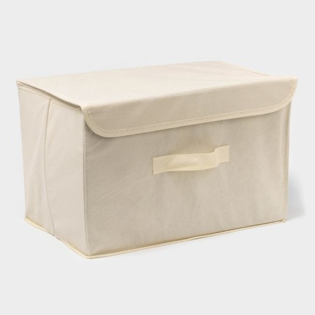 Stellid box for storage "Alva", 37 × 24 × 24 cm, beige color