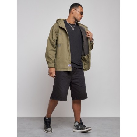 Jeaning jacket men's, size 52, khaki color-2
