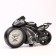 Clock - alarm clock "motorcycle", discrete move, d -6.5 cm, 21.5 x 12.5 cm, 3aaa