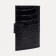Male purse on a button, for bills, for cards, for coins, black color