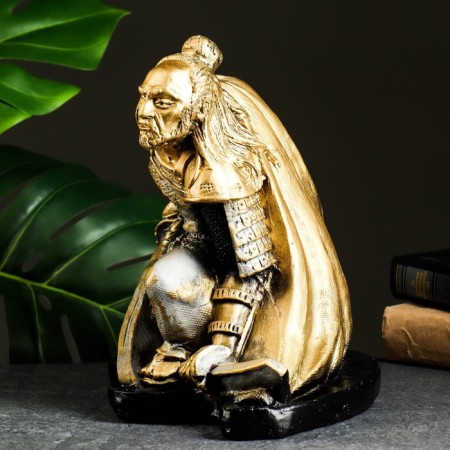 Figure "Samurai" bronze-serebly 32x20x25cm-3
