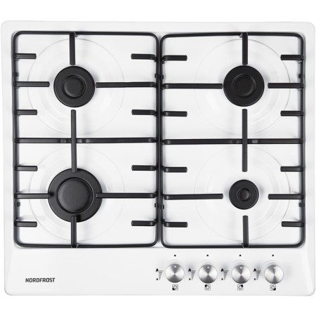Hon surface NordFrost HS 6040 W, gas, 4 burners, white