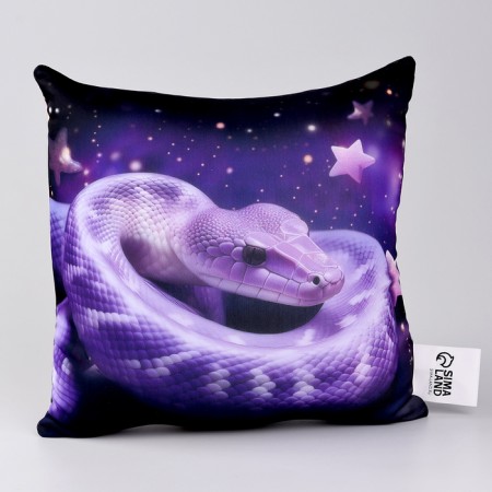 New Year. Decorative anti -stress pillow "Snake", purple-5