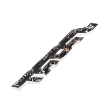 Sport sticker, metal, 14 × 2 cm, chrome-1