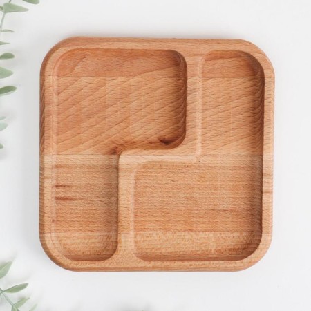 Squares are square, beech 2 compartments d = 20 cm-3