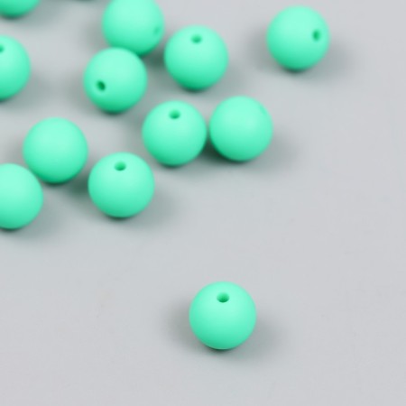 Busina silicone "Round" emerald green d = 0.9 cm