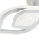 Ceiling light ESCADA, 10288/6LED. 1x80W, LED, 5256LM, 3000-6500K, 600x600x100 mm, white color
