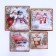 Set of boxes 4 in 1 "Happy", 20 x 20 x 8 cm- 14 x 14 x 5 cm