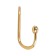 Hook furniture tundra TKD017, two -rod, gold, 4 pcs TMP