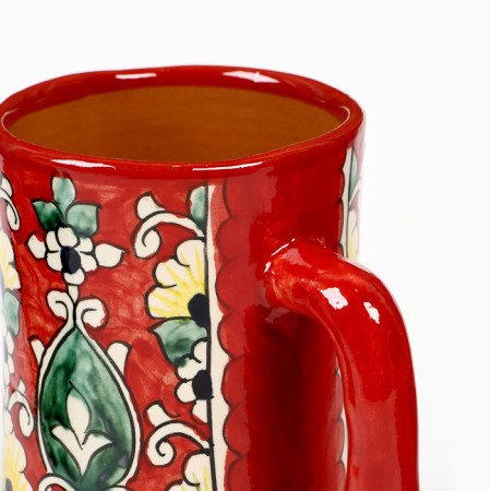 Mug Rishtan Ceramics "Flowers" 500 ml, red-2