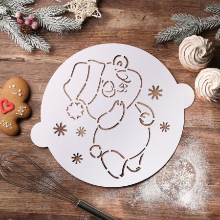 Stencil "Bear", 35.2 × 30 cm-1