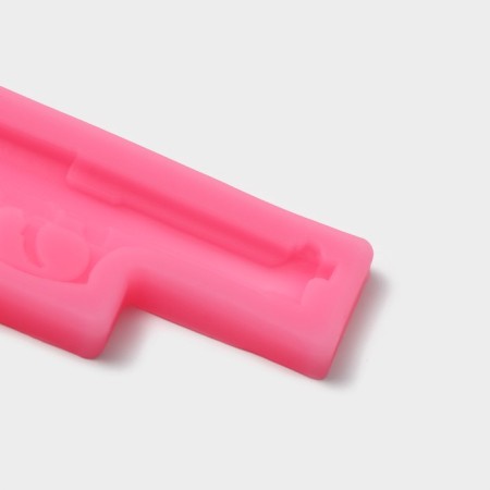 Mold "Pistol", silicone, 11 × 7.5 × 1 cm, color mix-2