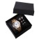 Women's gift set BolingDun 2 in 1: Watch, earrings, d-3.1 cm
