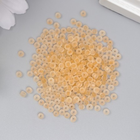 Glass beads 8/0 "Matte translucent. Caviar" 10 g-1