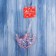 Christmas tree decoration "Angel on the stars" 7x8 cm, lilac overflow