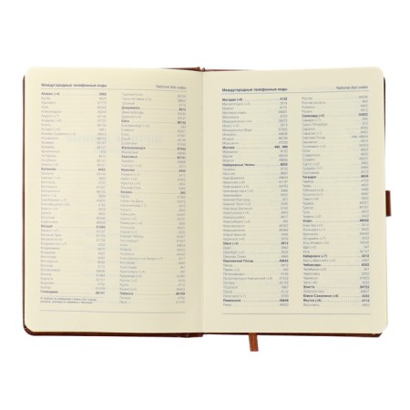 Delivery of a low -term A5, 116 sheets in a cage, with a refrain, leatherette cover, mix-2
