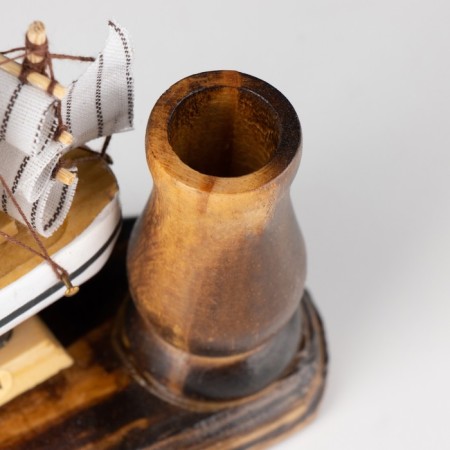 Set of desktop "ship" with a pencil 14*7*11cm-4