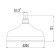 Shower watering can Lemark LM8989B, 204 mm, stationary, round, bronze color