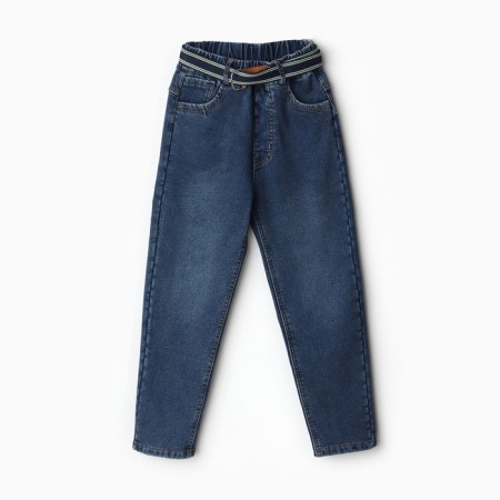 Jeans for the boy, I have started, the color is blue, height is 146 cm