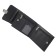 Male bag, 2 departments, with a portfolio lock, black color