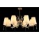 Crystal Lux, Renata 3591/308, E14, 8x60 W, 40x95x95 cm, Golden color