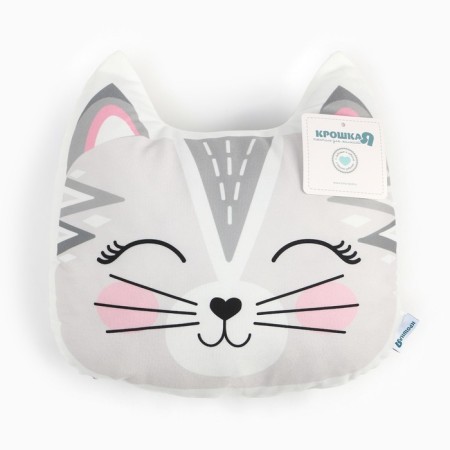 Pillow decorative baby I am KISA, 35x32 cm, velor, 250g/m2-4