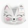 Pillow decorative baby I am KISA, 35x32 cm, velor, 250g/m2