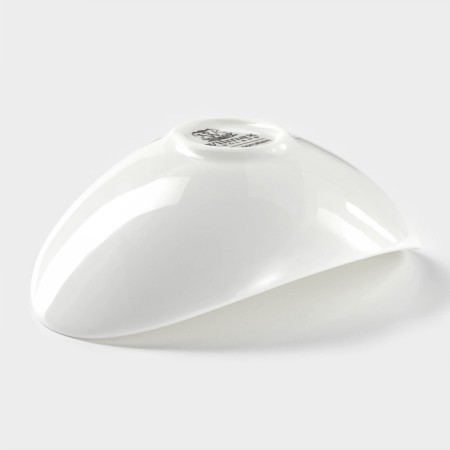 Porcelain salad Wilmax olivia, 13 × 9 cm, white color-2