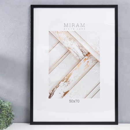 Photo frame Plastic "Mira" 50x70 cm 641877-20, black (plastic screen)