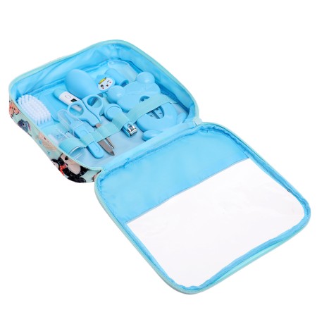Hygienic kit for newborn care, 13 objects, blue color-16