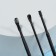 Ear cleaning set, 3 objects, d = 1.2 × 10 cm, in case, black color