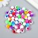 Beads for creativity plastic "Two -color barrel" Color 30 g 1x1.2x1.2 cm