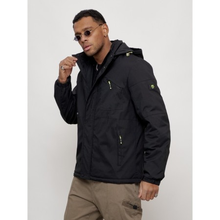 Sports male jacket, size 52, black color-5