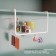 Basket suspended share, 29 × 25 × 19.5 cm, white color