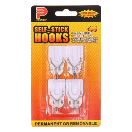 Hooks self -adhesive, round, with a system of universal removal, set, 2.5 x 3 cm, 4 pcs.-2