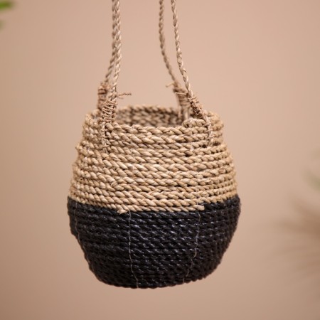 Kashpo wicker, suspended 15x15x60 cm-4