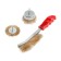 A set of metal brushes for the tundra drill, flat 65 mm, cup 50 mm + one -row brush