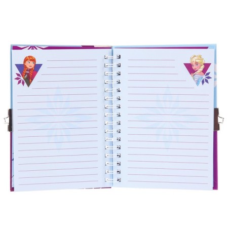 Notebook on the A6 Lack, "Elsa", 50 sheets, cold heart-4