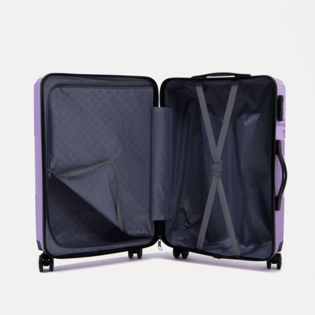 Middle suitcase 24 "Code lock, purple color-8