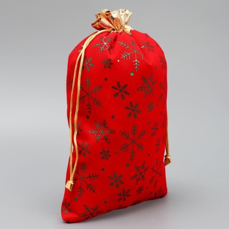 Gift sugar suction “Gift bag”, snowflakes, embossing, 20 x 30 cm +/- 1.5 cm, New Year-1