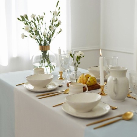 The tablecloth "Ethel" 240x165 cm, col. gray-blue, 100% cotton, 163 g/m2-8