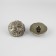 A set of buttons on the leg, d = 25 mm, 5 pcs, the color is black-silver