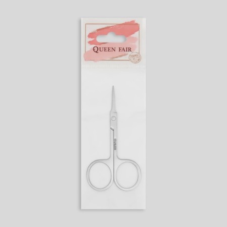 Scissors manicure, straight, narrowed, 9 cm, silver color-5
