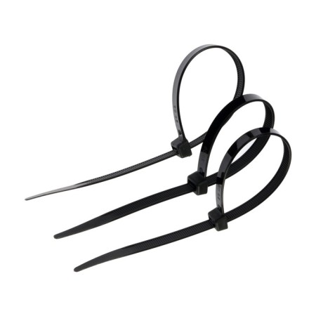 Clot of nylon tundra Krep for screed, 7.6x250 mm, black, in packaging 100 pcs.