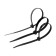 Clot of nylon tundra Krep for screed, 7.6x250 mm, black, in packaging 100 pcs.