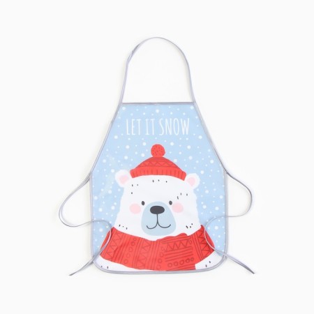 Apron for children for creativity Ethel "Let it Snow", 49 x 39 cm, 100% p/e