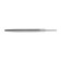 Tundra file, trihedral, steel U10, without a handle, No. 2, 150 mm